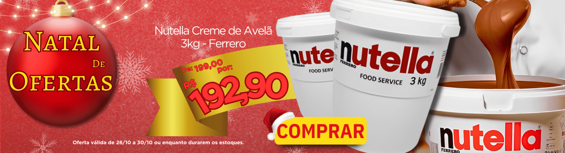 28 a 30/10 Nutella 3kg