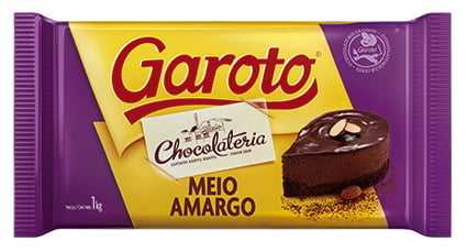 Chocolate Garoto Meio Amargo 1kg