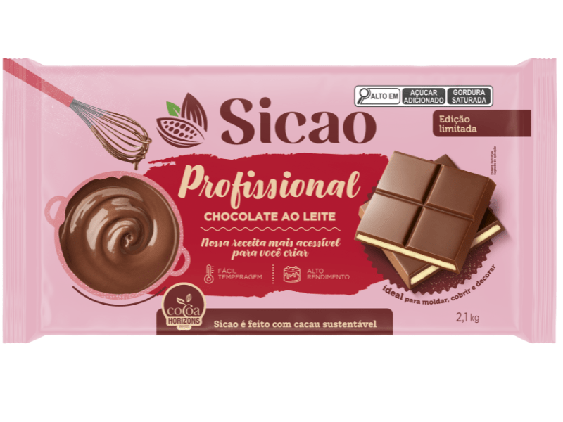 Chocolate Sicao Profissional Ao Leite 2,01kg