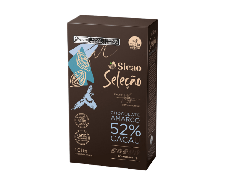 Chocolate Sicao Seleção Gotas Amargo 52% 1,01kg - Sicao 