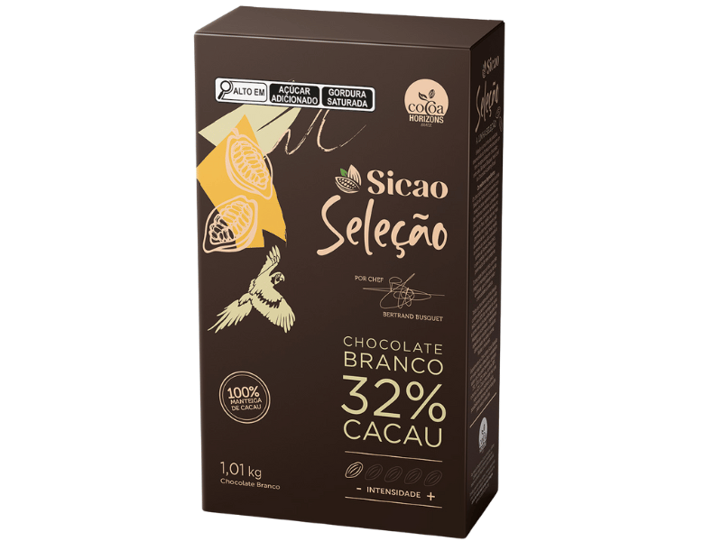 Chocolate Sicao Seleção Gotas Branco 32% 1,01 kg