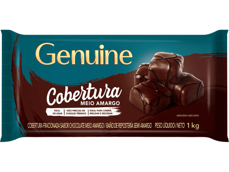 Cobertura Genuine Cargill Chocolate Branco 1kg - Maria Chocolate