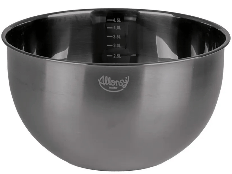 Bowl Multiuso Inox Preto 4,5L - Allonsy