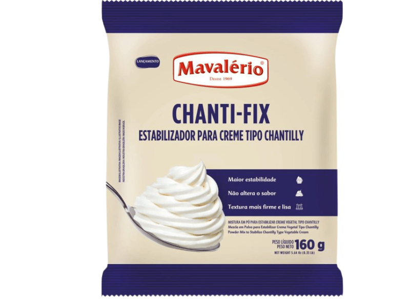 Chantifix Estabilizante para Chantilly em Pó 160g - Mavalério