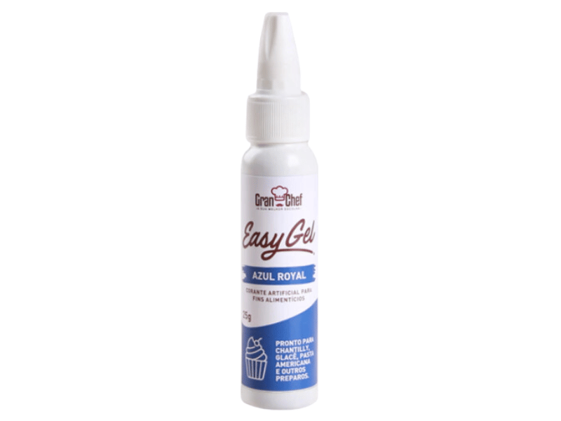 Corante Easy Gel Azul Royal 25g - Gran Chef