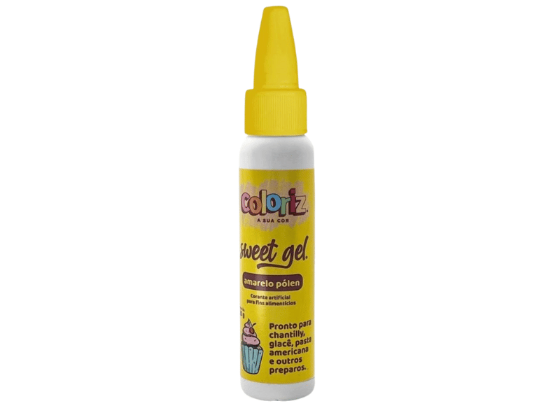 Corante Sweet Gel Amarelo Pólen 25g Coloriz - Gran Chef