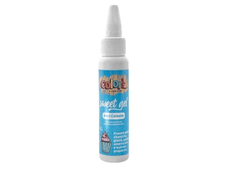 Corante Sweet Gel Azul Celeste 25g Coloriz - Gran Chef