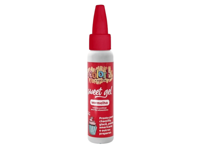 Corante Sweet Gel Vermelho 25g Coloriz - Gran Chef