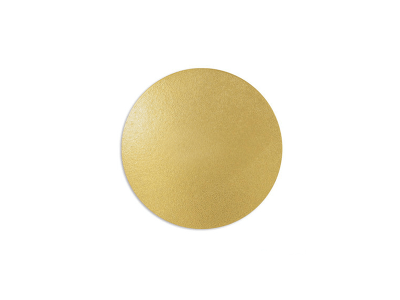 Disco Laminado para Bolos e Tortas Redondo 15 cm - Ouro Liso - Ultrafest 