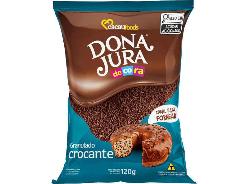 Granulado Chocolate Crocante 1,005 kg - Cacau Foods 