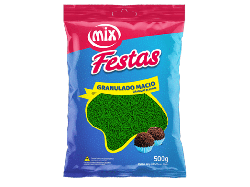 Granulado Macio Verde  500g - Mix