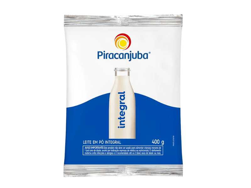 Leite em Pó Integral 400g - Piracanjuba