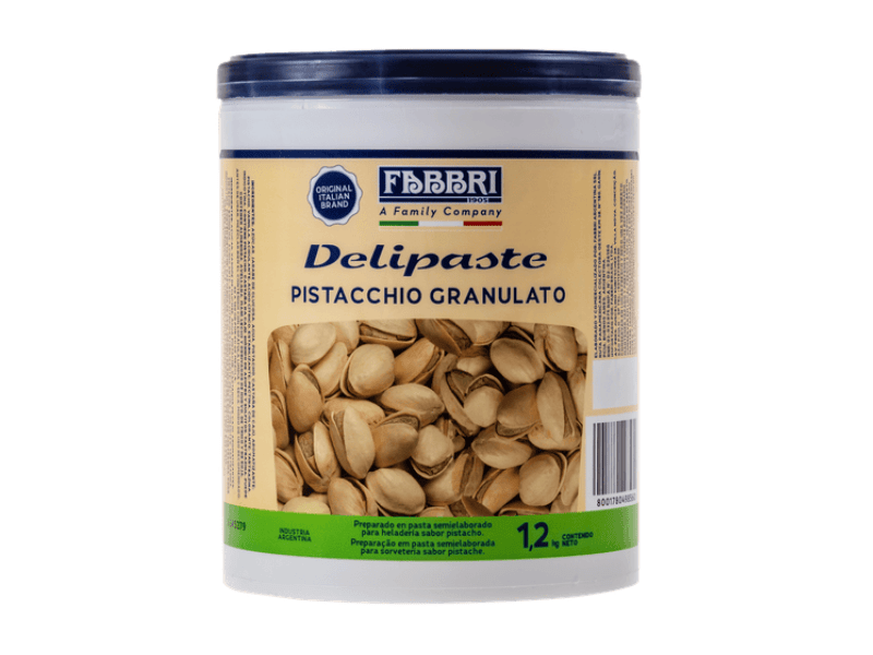 Pasta Delipaste Pistacchio Pistache Granulado com Pedaços 1,2kg - Fabbri 