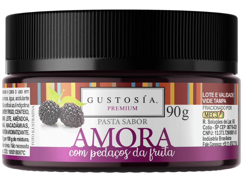 Pasta Saborizante Amora 90g - Gustosía Premium