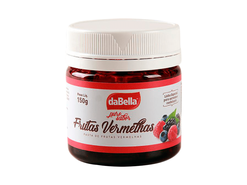 Pasta Saborizante Frutas Vermelhas 150g - daBella Puro Sabor