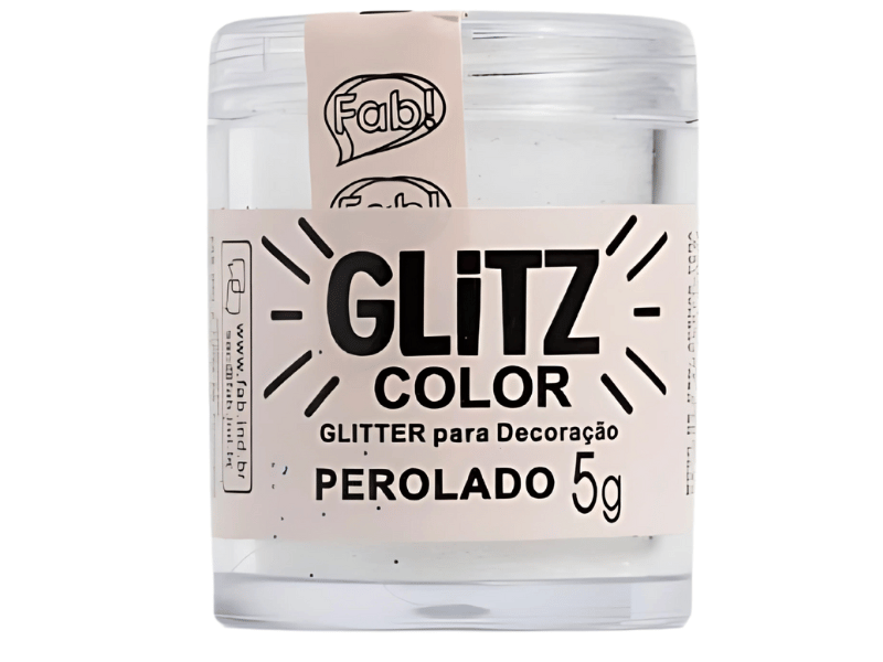 Pó para Decoração Glitter Color Perolado 5g - Fab!