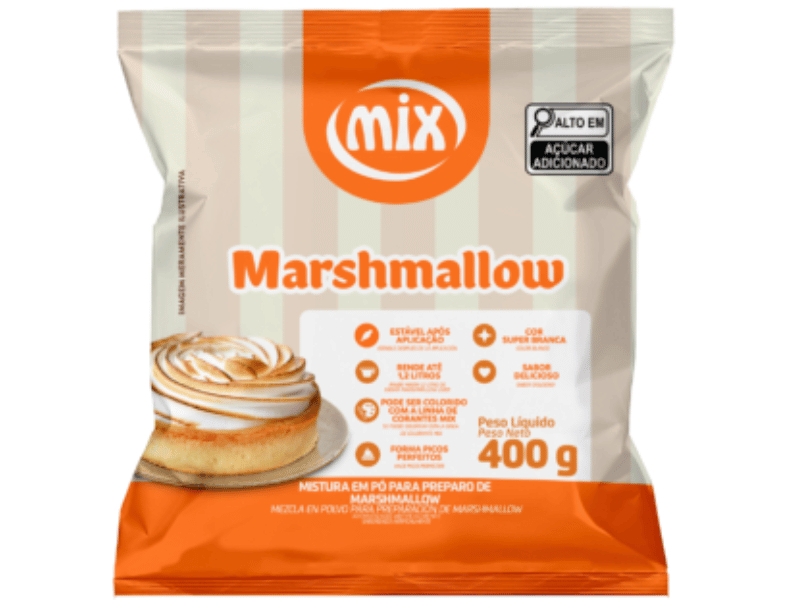 Preparador em Pó para Marshmallow 400g - Mix