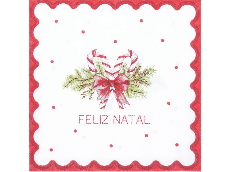 Guardanapo de Papel Candy Feliz Natal c/ 20 unidades - Cromus