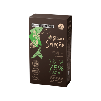 Chocolate Sicao Seleção Gotas Amargo 75% 1,01kg