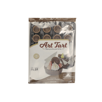 Base Pronta para Torta Circular Chocolate 4 cm c/ 24 unidades BT 60 - Art Tart