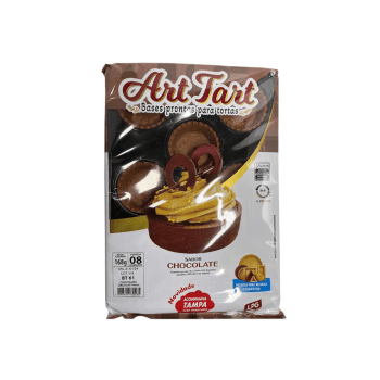 Base Pronta para Torta Circular Chocolate 7 cm c/ 8 unidades BT 61 - Art Tart