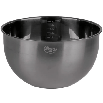 Bowl Multiuso Inox Preto 4,5L - Allonsy