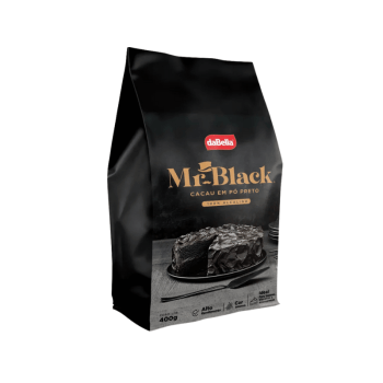 Cacau em Pó Preto 100% Alcalino 400g - Mr Black