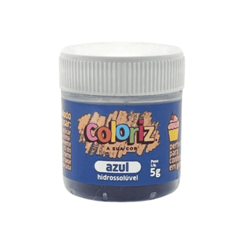 Corante em Pó Hidrossolúvel Azul 5g Coloriz - Gran Chef