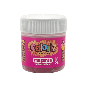 Corante em Pó Hidrossolúvel Magenta 5g Coloriz - Gran Chef