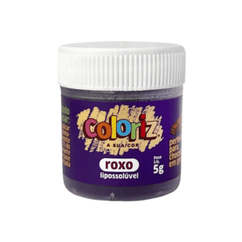 Corante em Pó Lipossolúvel Roxo 5g Coloriz - Gran Chef