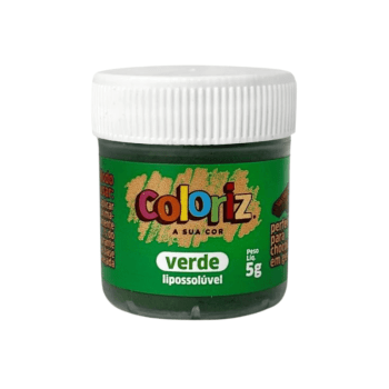 Corante em Pó Lipossolúvel Verde 5g Coloriz - Gran Chef