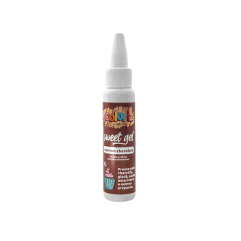 Corante Sweet Gel Marrom Chocolate 25g Coloriz - Gran Chef