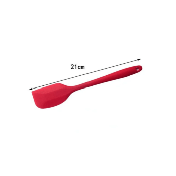 Espátula de Silicone Vermelha Curva Pequena ES4 - Prime Chef
