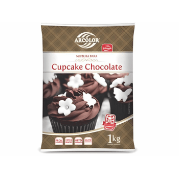 Mistura para Cupcake Chocolate 1kg - Arcolor 