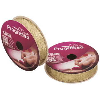 Fita Metalizada Decorativa Dourada nº 4 M004-015 Cor 203- Progresso