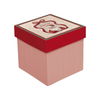 Caixa Cubo Natalina 13x13x13 cm - Cromus