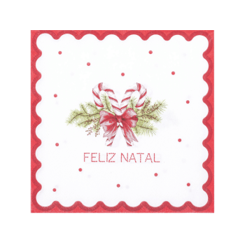 Guardanapo de Papel Candy Feliz Natal c/ 20 unidades - Cromus