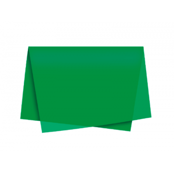 Papel de Seda Verde Bandeira c/ 3 unidades 49x69 cm - Cromus 