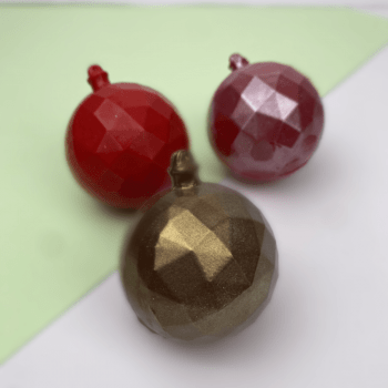 Forma Prática com Silicone Bola de Natal Lapidada N10375 - Bwb